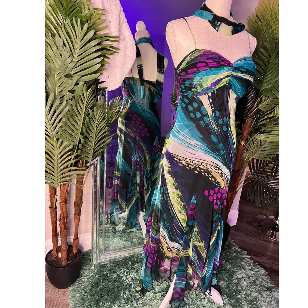 Vintage Multi color flowy dress